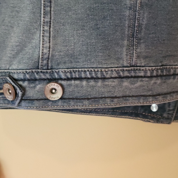 DENIM Fitted Jacket by "cream" sz. XS, Designer Jean Jacket NWT - Picture 12 of 12